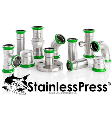 StainlessPress Fittings & Valves by Merit Brass Co.